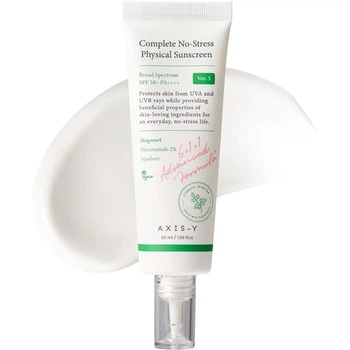 Солнцезащитный крем Axis-y Complete No-Stress Physical Sunscreen SPF50+ PA++++ минеральный 50 мл