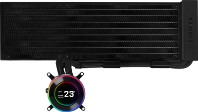 Система жидкостного охлаждения Lian Li HydroShift II LCD-C 360 FANLESS Black (G89.GHS2LCD36B.00)