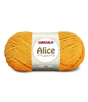 7093 ALICE пряжа (50% акріл, 50% поліестер, 100гр. 200м. ), жовтий