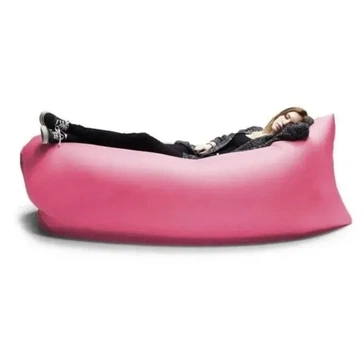 Надувной матрас (180х70 см) AIR SOFA CLOUD, Розовый / Шезлонг надувной / Ламзак