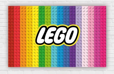 Паперовий плакат "Яскравий Лего. Lego" 120х75 см