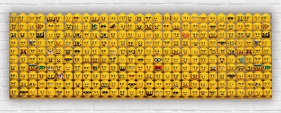 Бумажный плакат "LEGO Mini Figure. Мини фигуры Лего" 30х90 см
