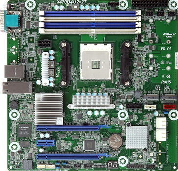 Материнська плата серверна ASRock Mainboard X470D4U2