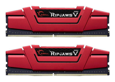Пам'ять для настільних комп'ютерів G.Skill 8 GB (2x4GB) DDR4 2400 MHz Ripjaws V Blazing Red (F4-2400C15D-8GVR)