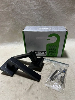 Дверна ручка KEDR HRoz-06.081-AL-Black mat