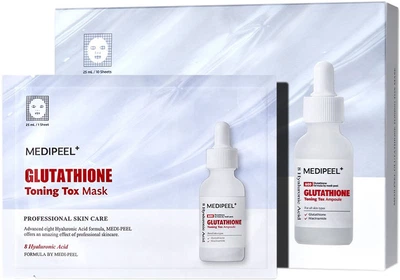 Тканевая маска MEDIPEEL Glutathione Toning Tox Mask Отбеливающая и тонизирующая 25 мл (8809941822014)