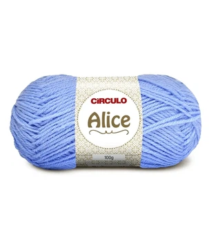 544 ALICE пряжа (50% акріл, 50% поліестер, 100гр. 200м. ), блакитний
