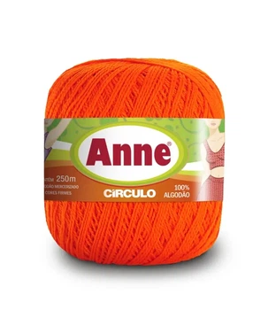 4445 ANNE пряжа (100%мерс.бавовна, 74гр. 250м), жовтогарячий