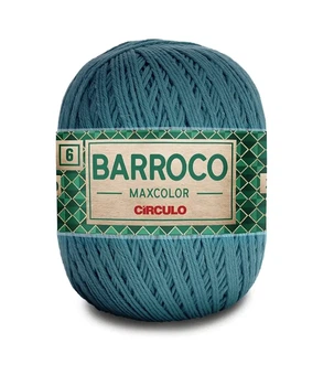 2930 BARROCO MAXCOLOR 6 пряжа (100% бавовна, 200гр. 226м), зелений