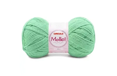 5743 MOLLET пряжа пряжа (100% акрил, 100гр, 200м), мятний