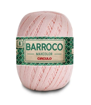 3346 BARROCO MAXCOLOR 6 пряжа (100% бавовна, 200гр. 226м), світло-рожевий