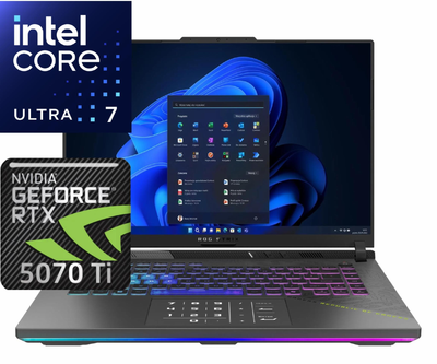 Ноутбук (2024) ігровий ASUS ROG Strix G16 Ultra 7-255HX/ 16GB / 1TB/ Win11x Licensed/ RTX5070Ti / 16" 165Hz