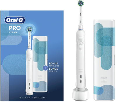 Elektryczna szczoteczka do zębów Oral-B Pro 1 Clean Biała + TC