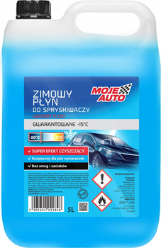 Zimowy płyn do spryskiwaczy Moje Auto -15C 5 l (5905694022848)