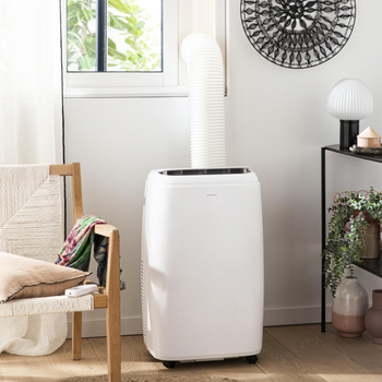 Кондиціонер мобільний 12000 BTU для 24 м2, 3 швидкості, таймер, пульт ДУ+обігрів/сушення повітря