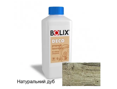 Лесирующий препарат для декоративных эффектов акриловый Bolix DECO Lazur (Натуральный дуб) 1 л