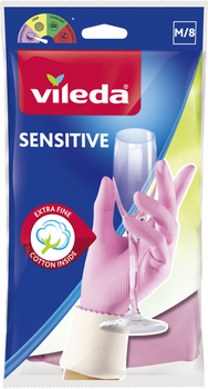 Перчатки латексні Vileda Sensitive, розмір М/8