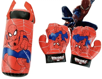 Дитячі боксерські рукавички та підвісна груша Spiderman