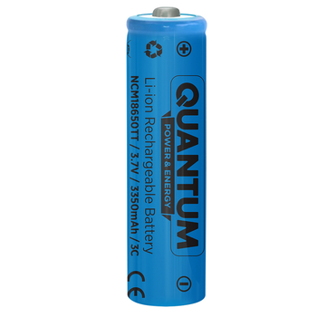 Аккумулятор Quantum Li-ion NCM 18650 3350 mAh 3С с клеммным выступом 1 шт (0751784843276)