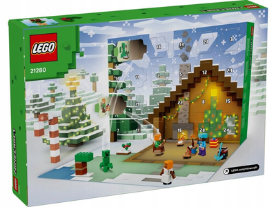 Zestaw klocków LEGO Minecraft Kalendarz adwentowy na 2025 rok 300 elementy 21280 (5702017815374)