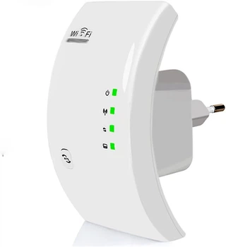 Підсилювач Wi-Fi сигналу Pix-Link WR01 з підтримкою WPS та режимами Repeater/AP, до 300 Мбіт/с White