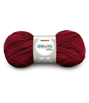 7136 AMORE BABY пряжа (100% акріл, 40гр. 200м. ), бордовий