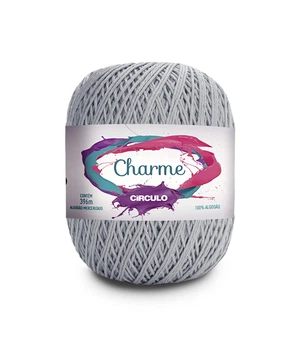 8008 CHARME пряжа (100% мерс.бавовна, 150гр. 396м. ), світло-сірий