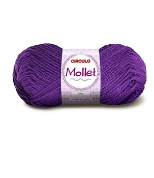 409 MOLLET пряжа пряжа (100% акрил, 100гр, 200м), фіолетовий/бузковий