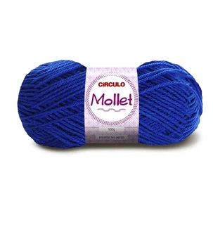 530 MOLLET пряжа пряжа (100% акрил, 100гр, 200м), синій