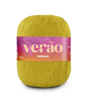 1660 VERAO пряжа (50% бавовна, 50%поліестер, 150гр. 406м. ), жовтий