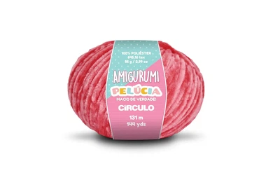 3293 AMIGURUMI PELUCIA пряжа (100% поліестер, 85гр. 131м. ), рожевий