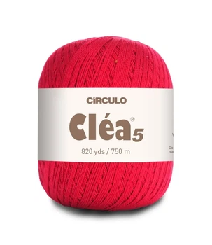 3635 CLEA 5 пряжа(100% мерс.бавовна, 151гр. 750м. ), рожевий