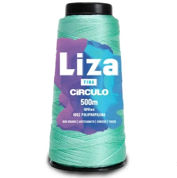 2676 LIZA THIN (FINA) пряжа 100% поліпропілен . 500 м . 92 г, тіфані