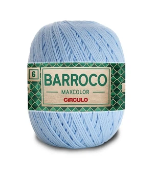 2012 BARROCO MAXCOLOR 6 пряжа (100% бавовна, 200гр. 226м), блакитний