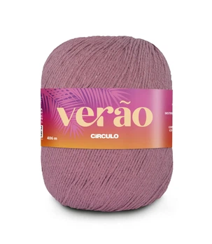 3390 VERAO пряжа (50% бавовна, 50%поліестер, 150гр. 406м. ), рожевий