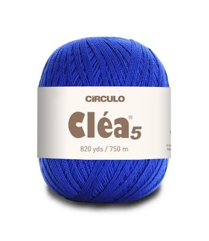2829 CLEA 5 пряжа(100% мерс.бавовна, 151гр. 750м. ), синій