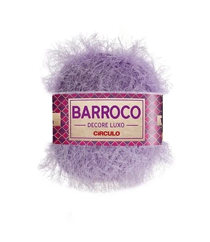 6006 BARROCO DECORE LUXO пряжа (53% бавовна, 47% поліестер, 280гр. 180м. ), фіолетовий/бузковий