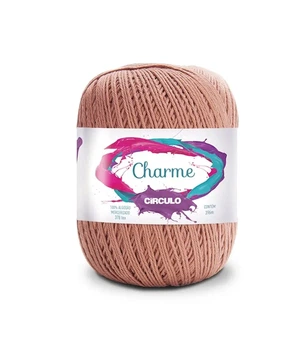 7713 CHARME пряжа (100% мерс.бавовна, 150гр. 396м. ), коричневий