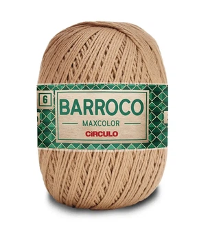 7625 BARROCO MAXCOLOR 6 пряжа (100% бавовна, 200гр. 226м), бежевий