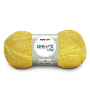 1289 AMORE BABY пряжа (100% акріл, 40гр. 200м. ), жовтий
