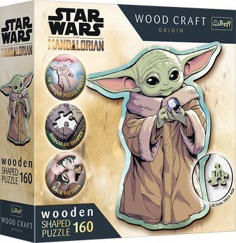 Пазл Trefl Wooden Star Wars The Mandalorian Грог 160 елементів 20185 (5900511201857)
