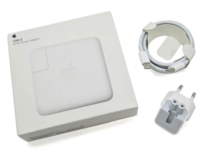 Блок живлення APPLE 87W A1719 (MNF82CH/A) + Євро вилка + Type-C (USB-C) кабель. BOX