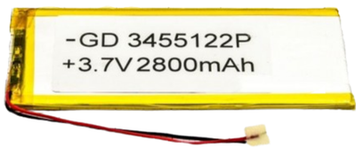 Polymer battery 3455122P (3.4*55*122mm) 2800mAh