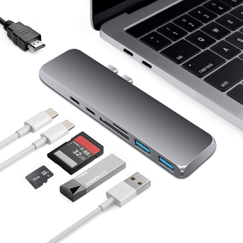 Адаптер перехідник HUB 7 до 1 MacBook Pro Type C USB 3.0