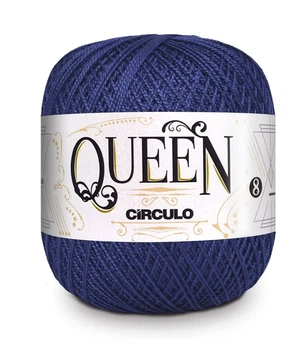 2856 QUEEN 8 пряжа (100% єгіпет.бавовна, 100гр. 678м. ), синій