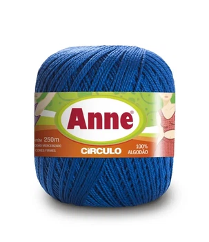 2829 ANNE пряжа (100%мерс.бавовна, 74гр. 250м), синій