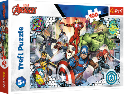 Пазл Trefl Marvel The Avengers Відомі месники 100 елементів (5900511164541)