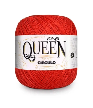 3402 QUEEN 8 пряжа (100% єгіпет.бавовна, 100гр. 678м. ), червоний