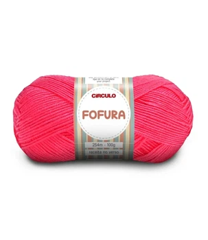 3334 FOFURA пряжа (100% акрил, 100гр. 254м ), рожевий