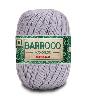 8212 BARROCO MAXCOLOR 6 пряжа (100% бавовна, 200гр. 226м), світло-сірий